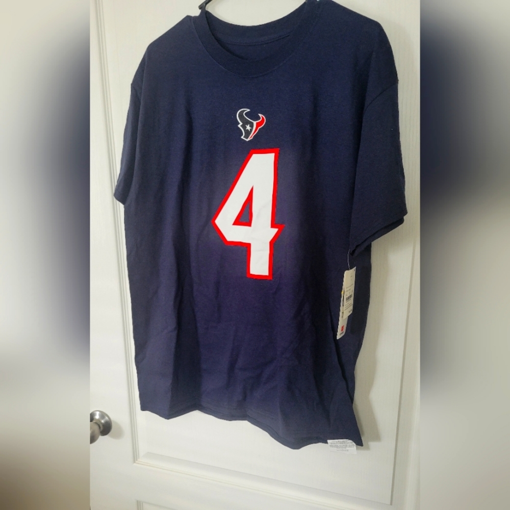 Houston Texans mens Large Officially licensed by NFL NWT player tee